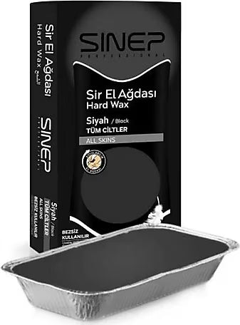 SINEP Hard Wax Black 400 g – Професионалена кола маска на калъп за дълготрайна епилация