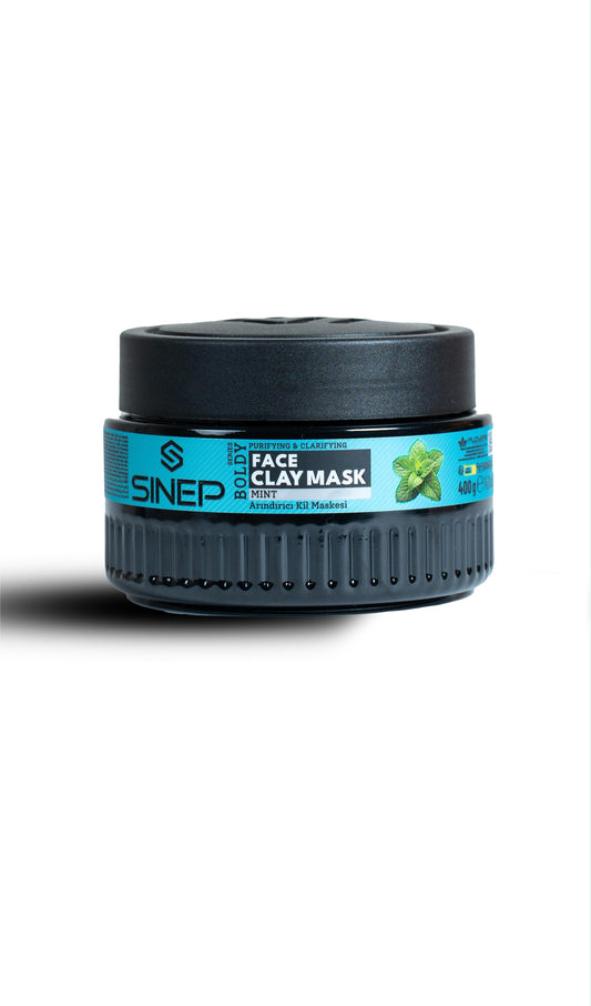 SINEP Face Clay Mask Menthol 400 ml – Освежаваща глинена маска за лице с ментол